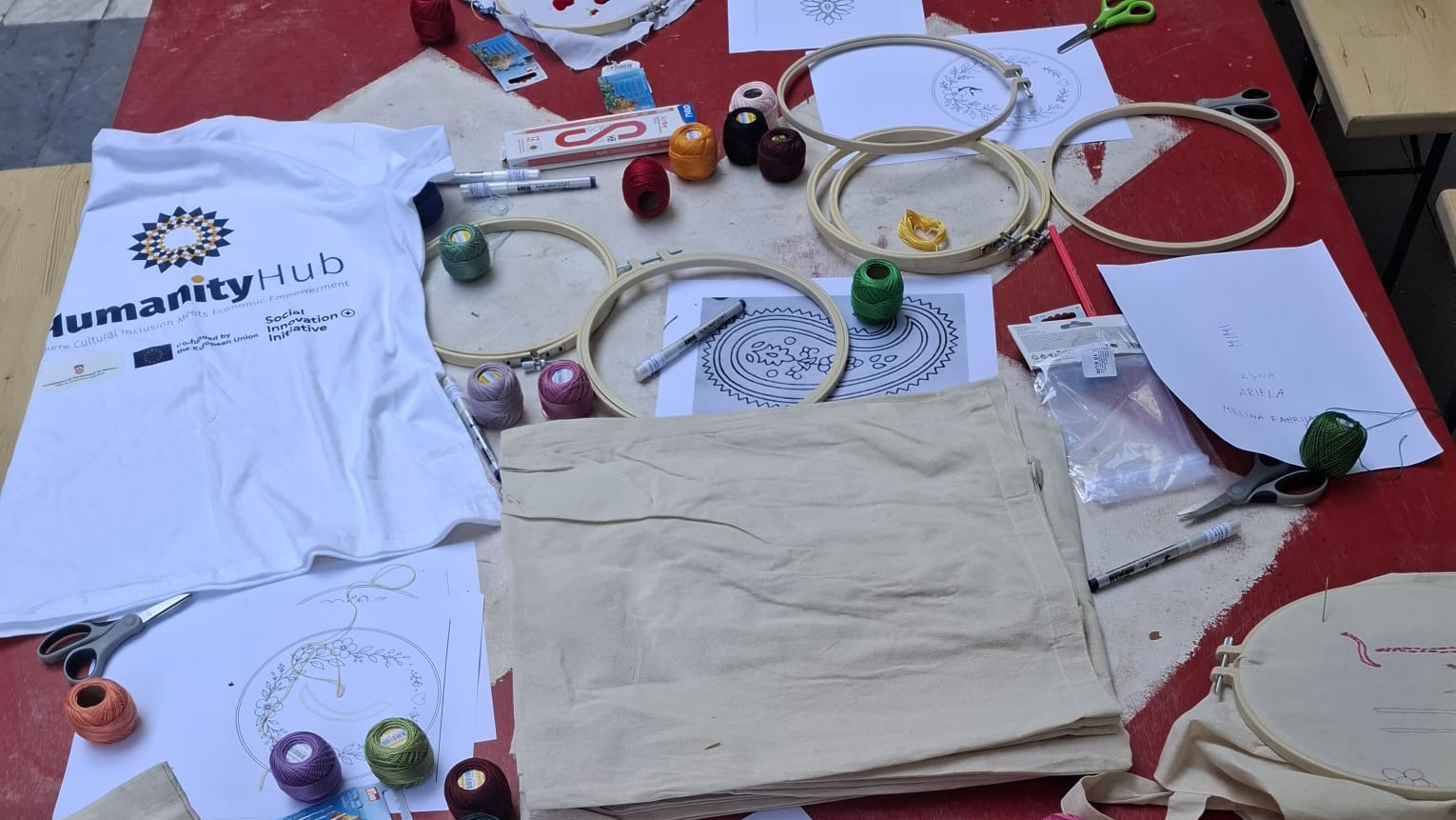 Marking World Refugee Day in a Zagreb Park